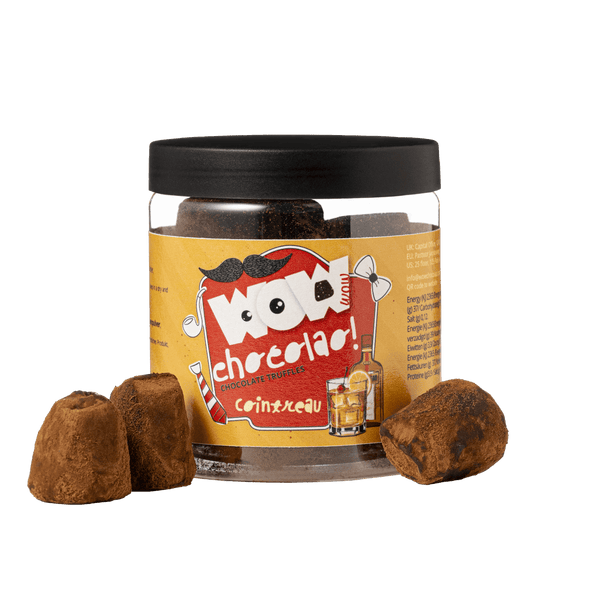 Frasco de Trufas Cointreau para o Dia do Pai 130g | Chocolate de Luxo para Oferta