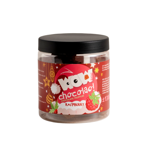 Tartufi di cioccolato semplici - Edizione natalizia - Barattolo regalo 130g