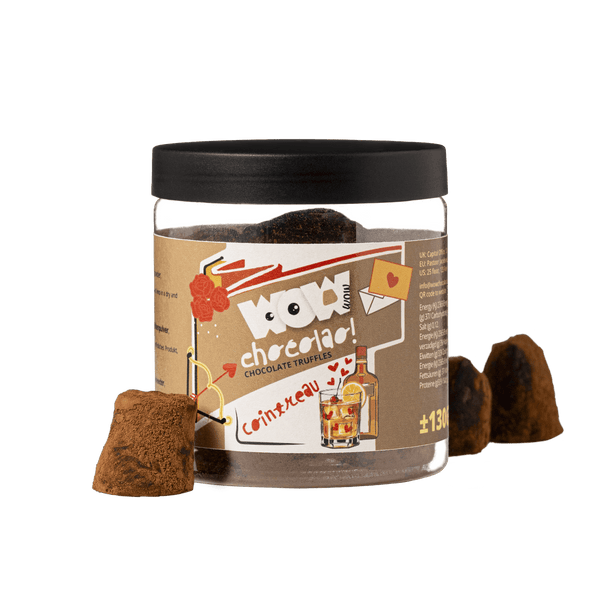 Trufas de Chocolate com Cointreau - Pote Presenteável de Dia dos Namorados 130g
