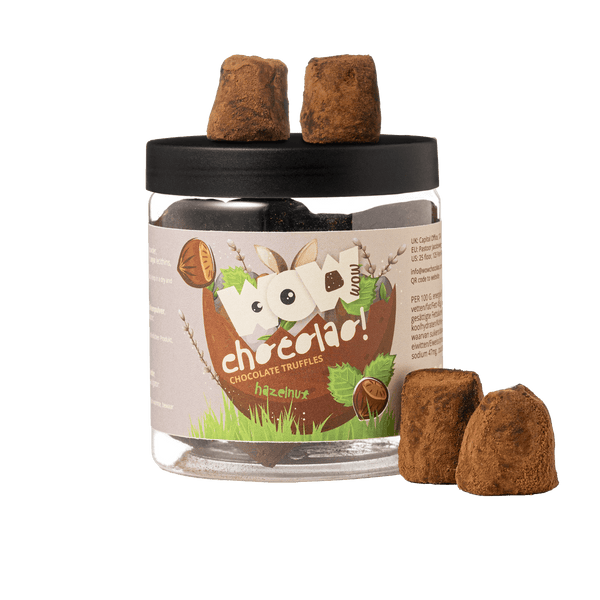 Avelã - Trufas de Chocolate para o Dia do Pai - Frasco 130g para Oferta