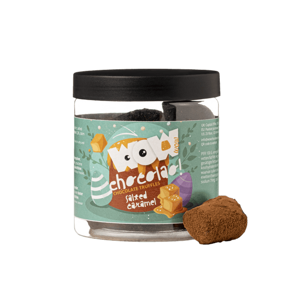 Trufas de chocolate com Caramelo Salgado - Frasco de Páscoa 130g