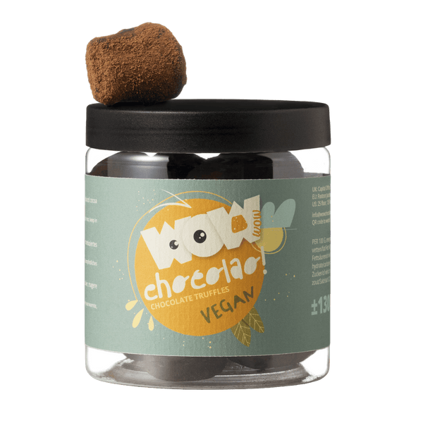 Frasco de Presente com Trufas de Verão Vegan 130g | Chocolate de Verão Sem Lacticínios